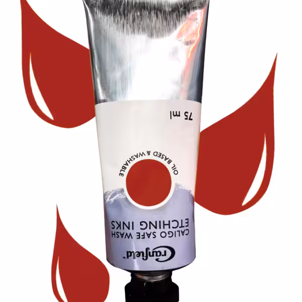 Caligo safe wash etching Rubine Red
